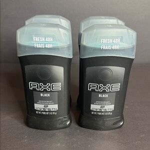 Mens Axe Black 48 HR Fresh Deodorant Set of 4 New